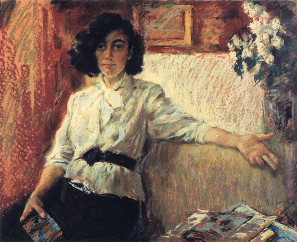 «Поетеса А. Тютюнник». 1987. Полотно, олія